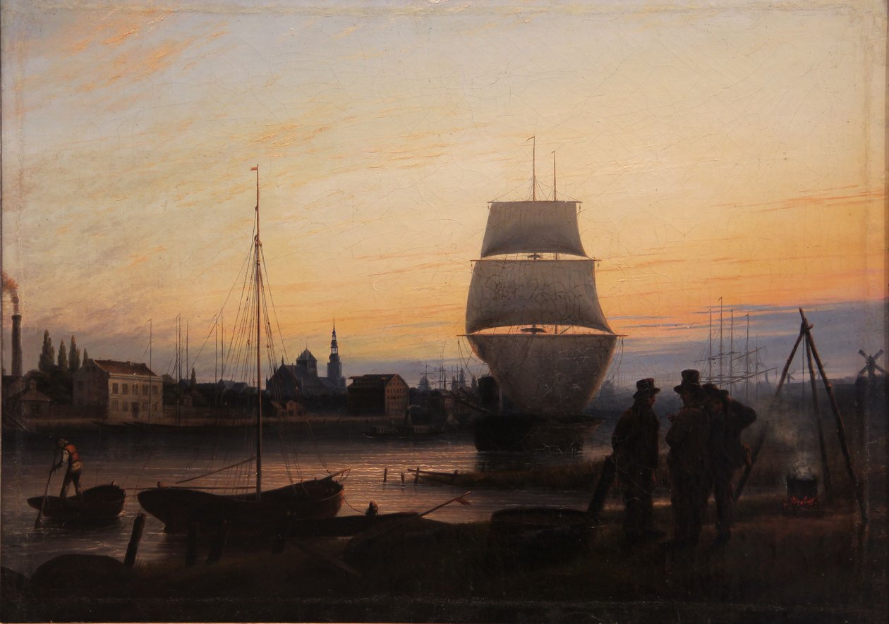 Porto di Greifswald da Johann Friedrich Boeck