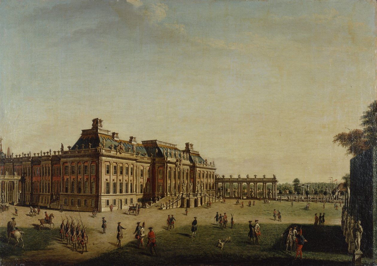 La facciata del giardino del castello cittadino, 1773 da Johann Friedrich Meyer