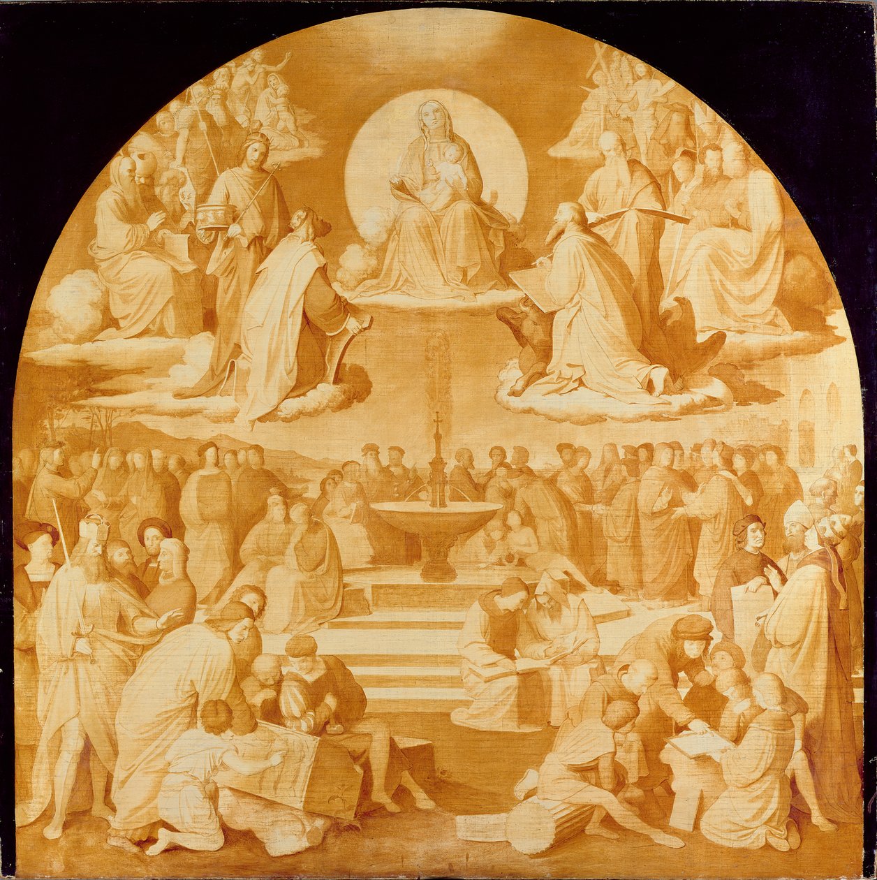 Il trionfo della religione nelle arti, prima del 1840 da Friedrich Overbeck
