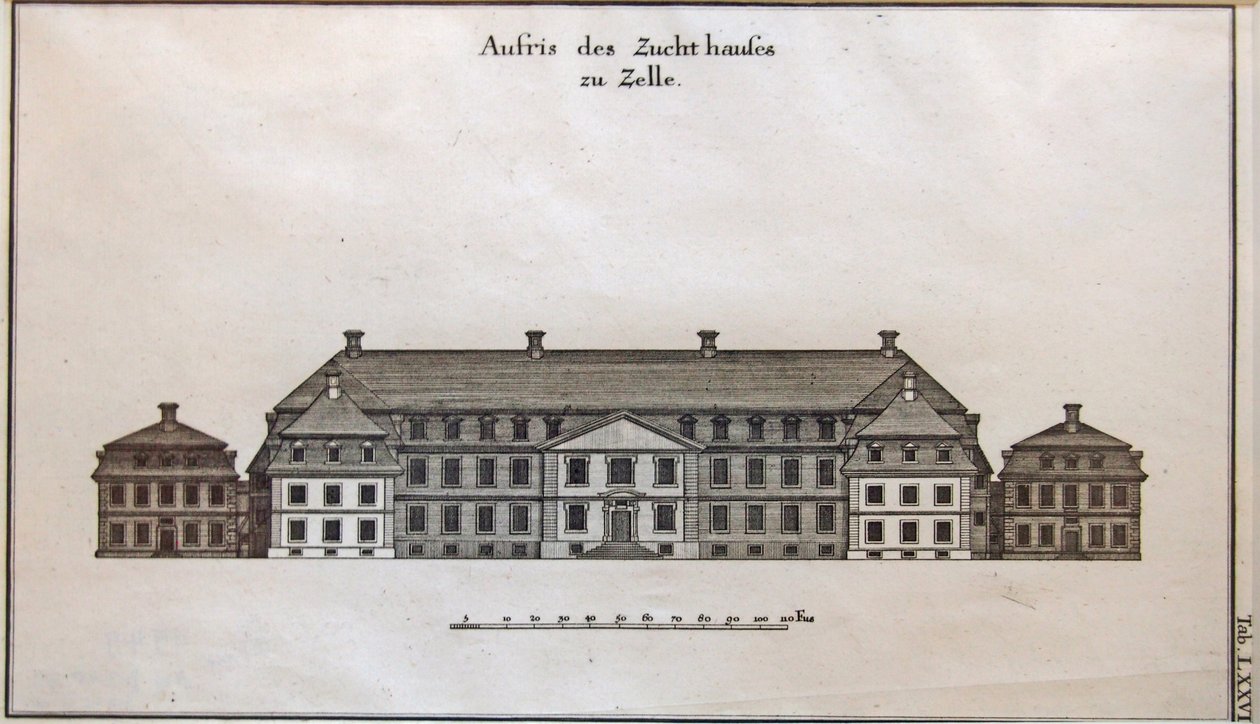 Veduta della porta di Celle, casa di lavoro e manicomio da Johann Friedrich Penther