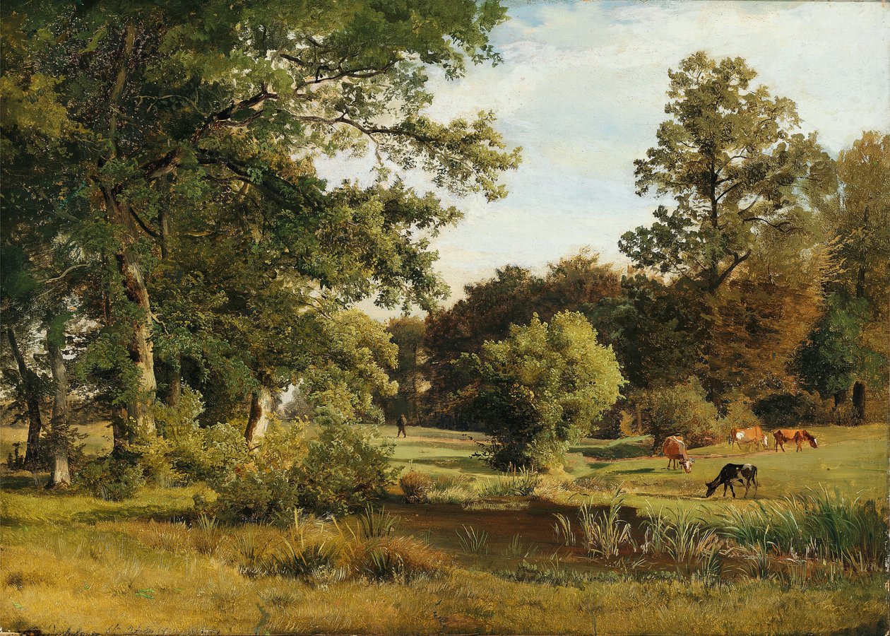 Nel parco del castello di Dragsholm da Johann Georg Paul Mohr
