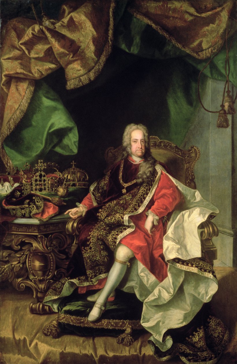 Imperatore Carlo VI da Johann-Gottfried Auerbach