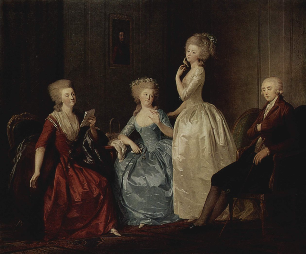 Ritratto della Contessa Saltykova e della sua famiglia da Johann Heinrich Wilhelm Tischbein