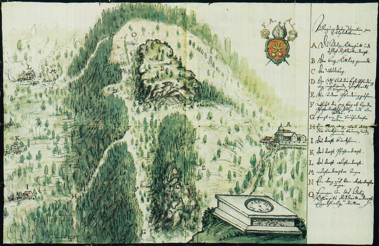 Älteste bekannte Karte des Kordigastes da Johann Jakob Schmidt
