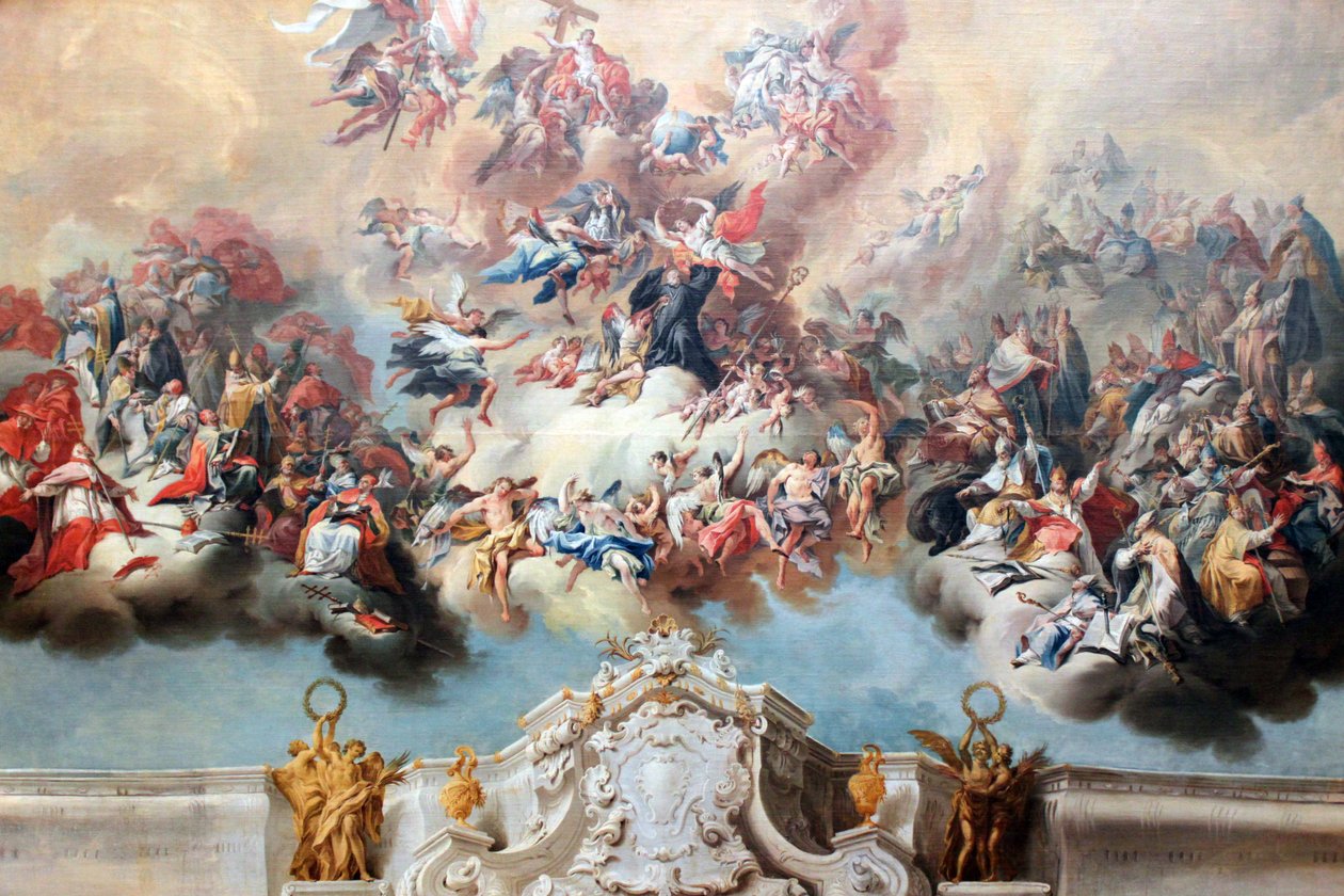 San Benedetto in gloria da Johann Jakob Zeiller