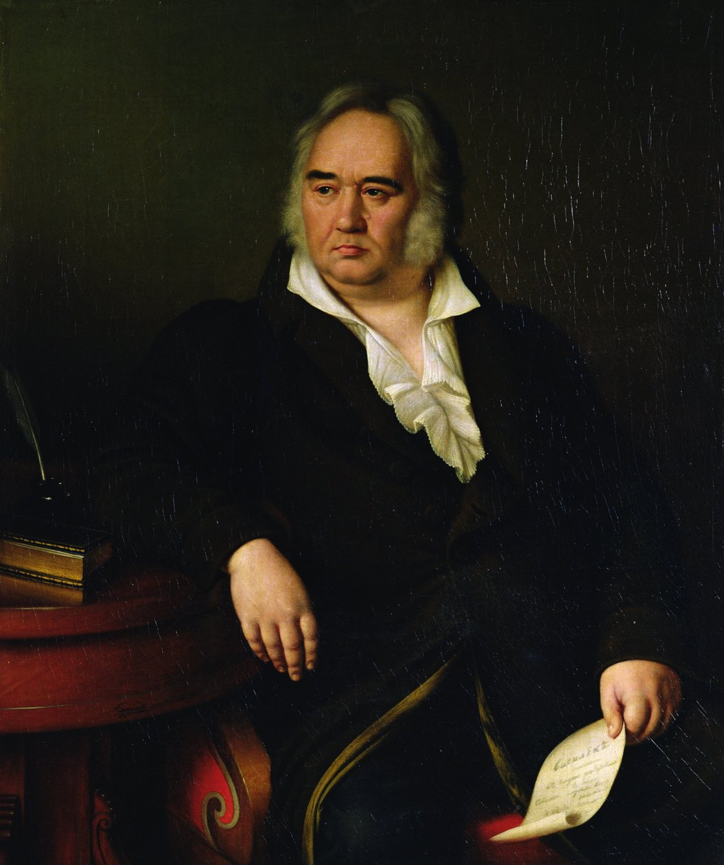 Ritratto di Ivan A. Krylov, 1832 da Johann Leberecht Eggink