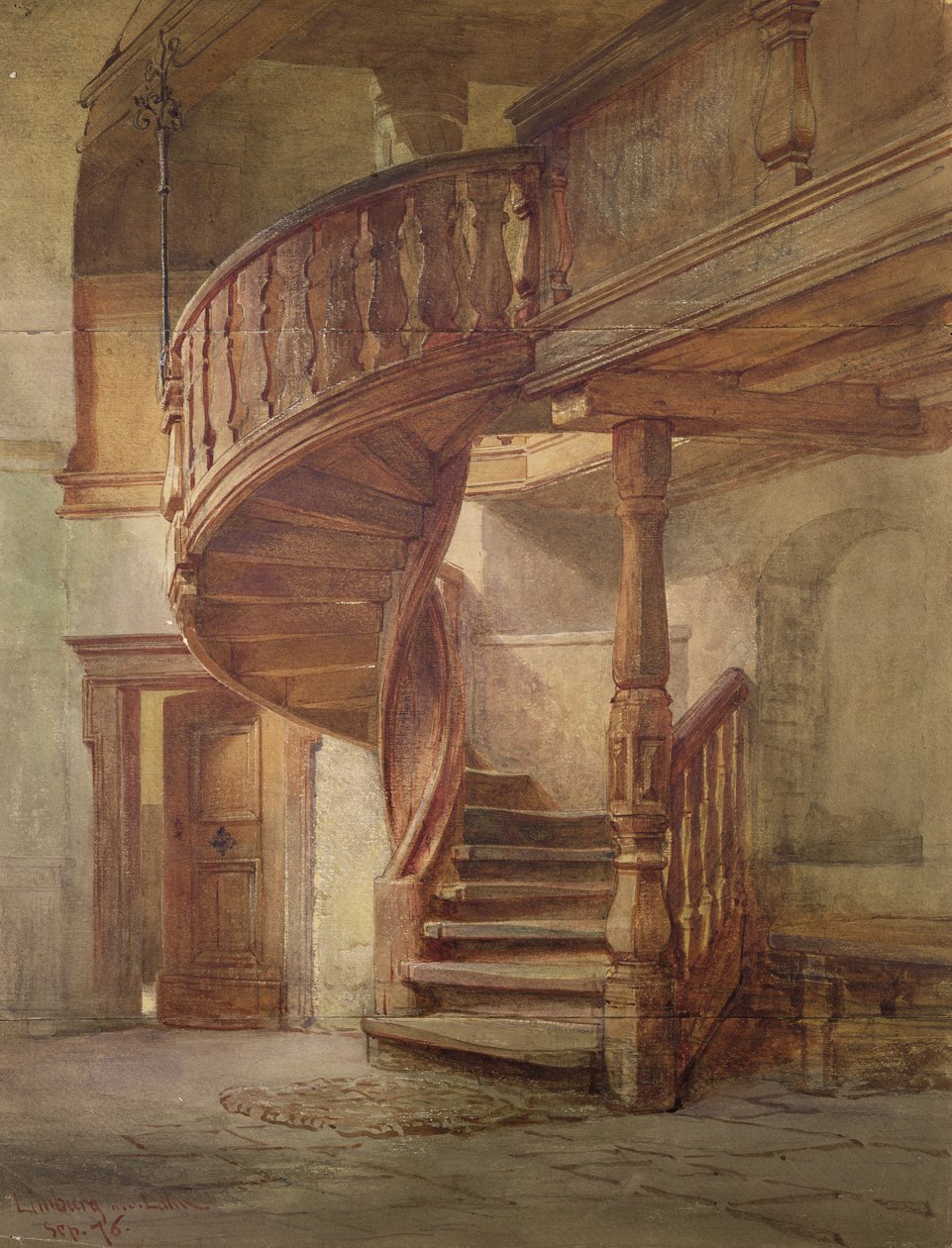 Scala a chiocciola. Limburg an der Lahn da Johann Martin Gensler