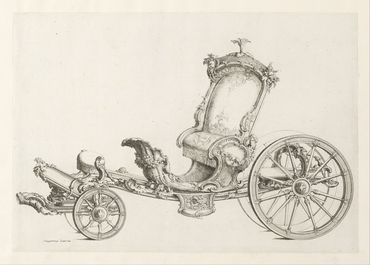 Progetto per un cabriolet da Johann Michael Hoppenhaupt