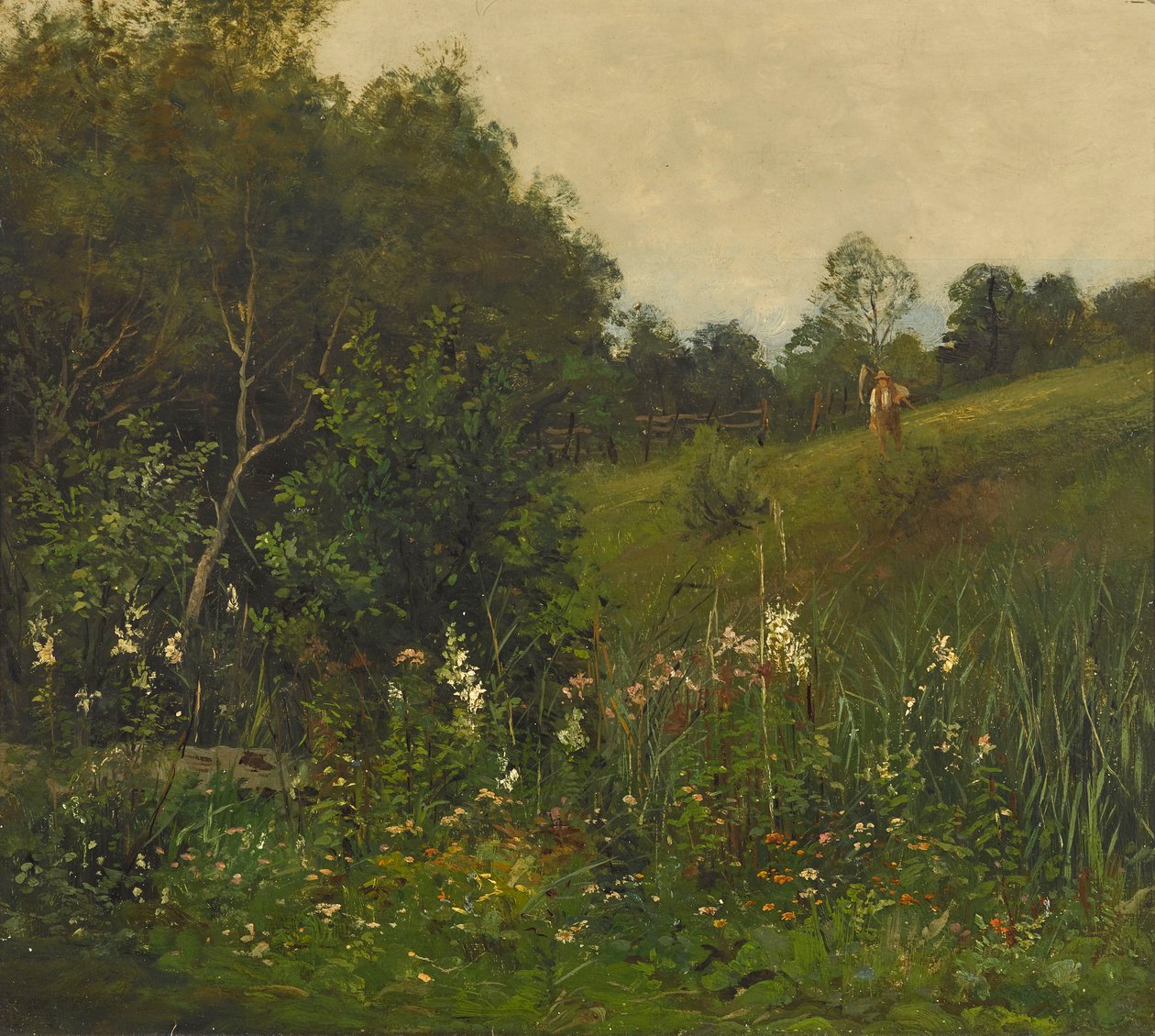 Paesaggio estivo con mietitore da Johann Sperl