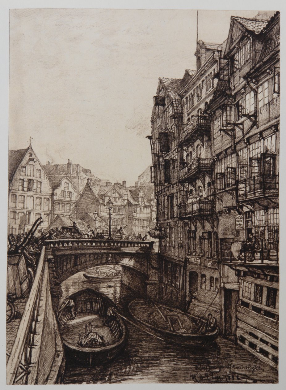 Fleet presso Brauerstraße da Johann Theobald Riefesell