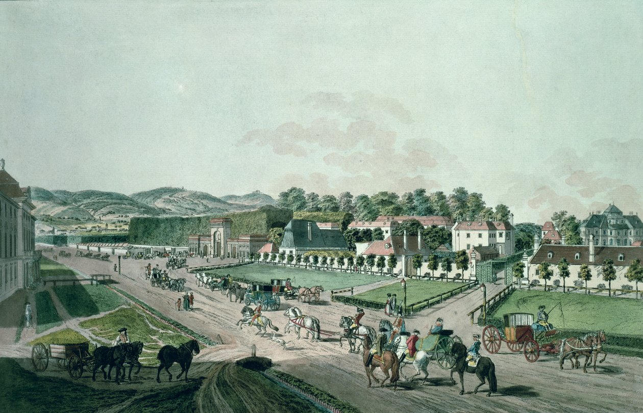 Veduta del Palazzo e del Parco di Augarten, Vienna da Johann Ziegler