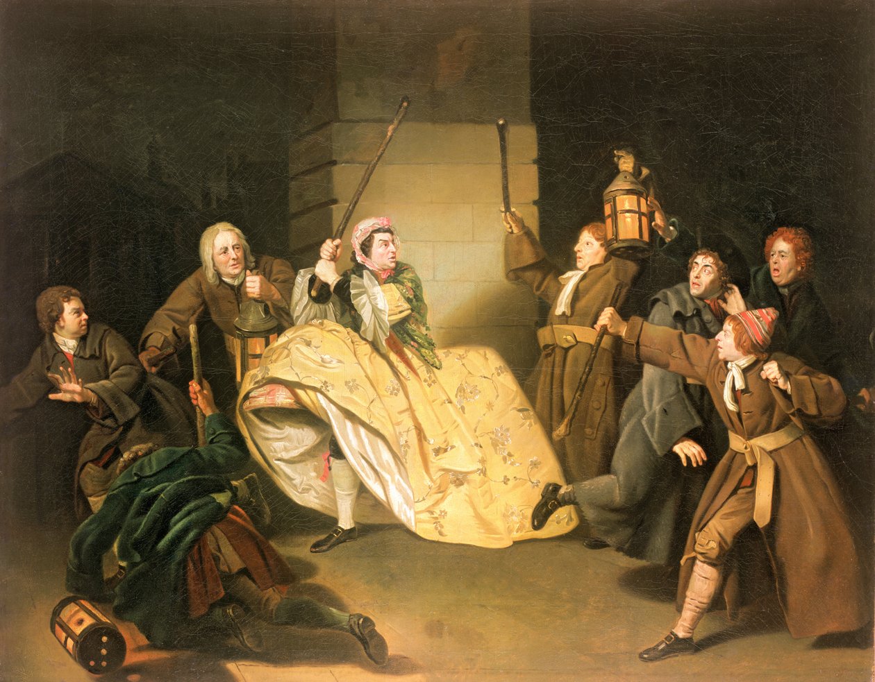 David Garrick come Sir John Brute in 