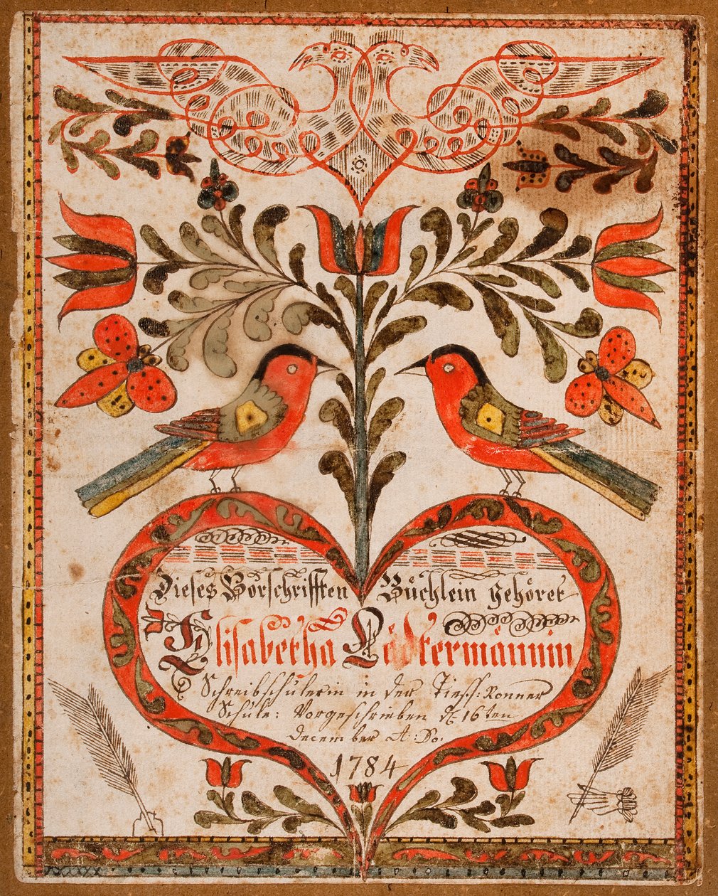 Copertina per un libro di modelli di copia da Johann Adam Eyer
