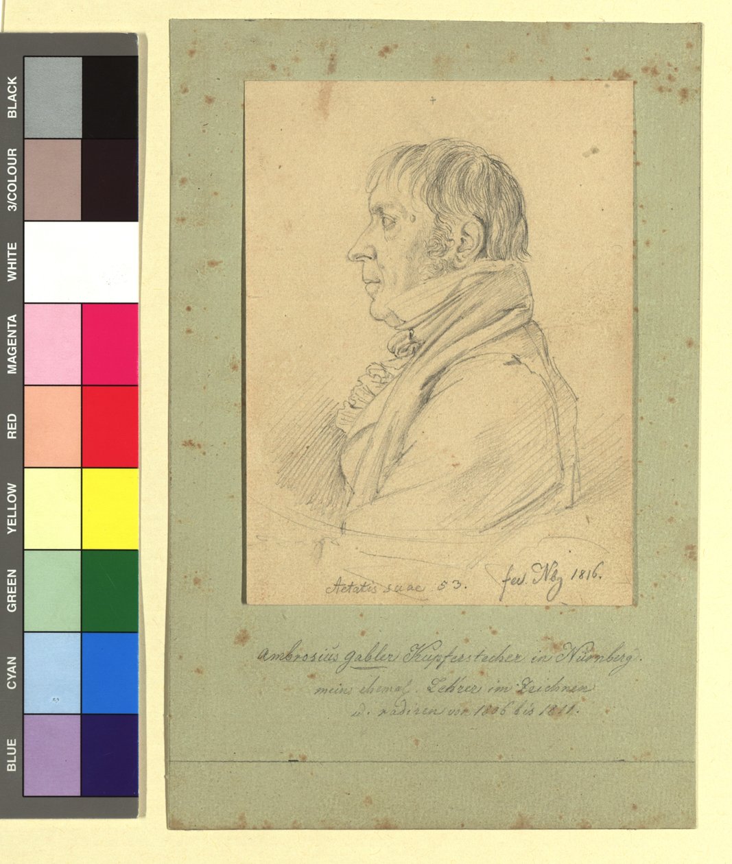 Ambrosius Gabler (1762-1834), disegnatore e incisore da Johann Adam Klein