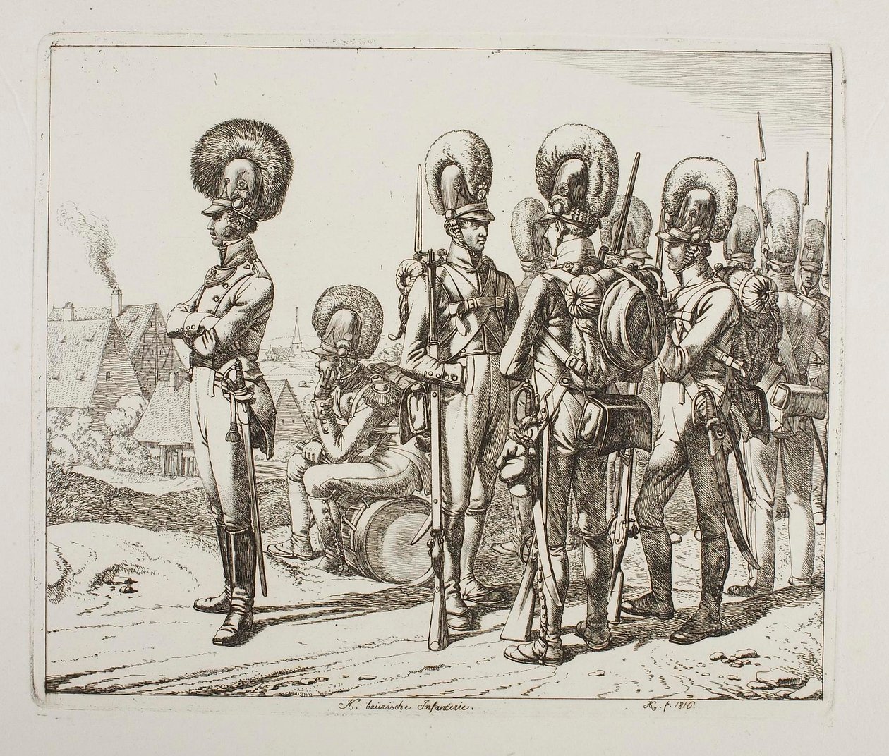 Fanti bavaresi da Johann Adam Klein