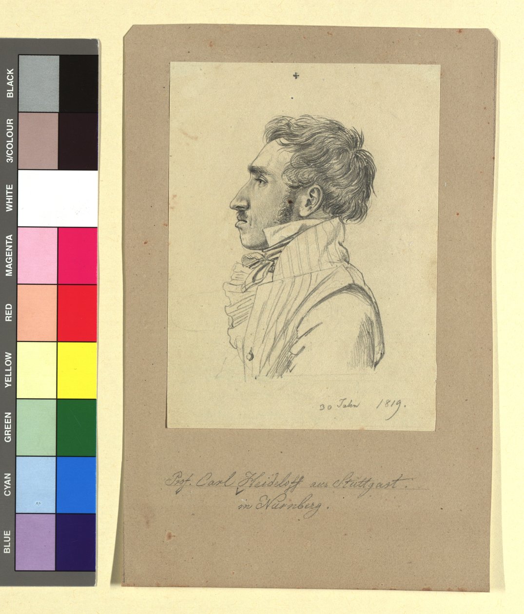 Carl Alexander von Heideloff (1789-1865), pittore, architetto da Johann Adam Klein