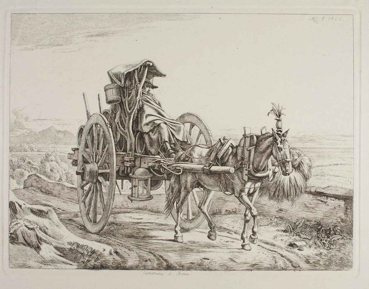 Carrettiere di Roma da Johann Adam Klein