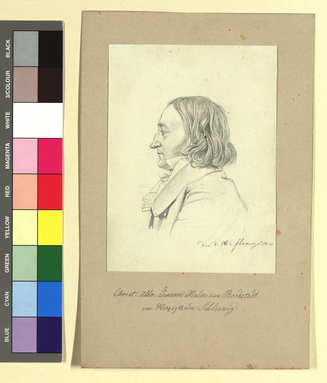 Christian Albrecht Jensen (1792-1870), pittore da Johann Adam Klein