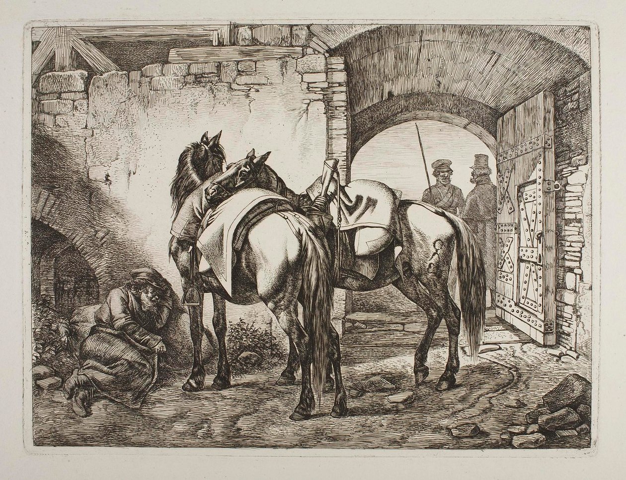 Cavalli cosacchi da Johann Adam Klein