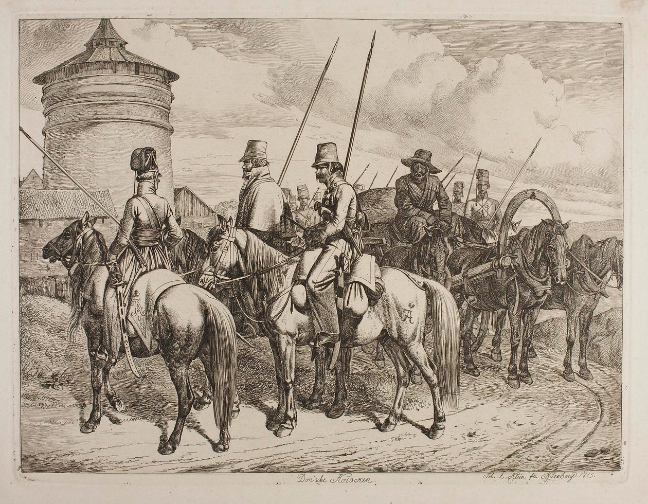 I cosacchi di Don da Johann Adam Klein