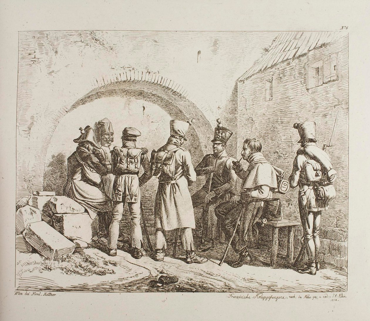 Prigionieri di guerra francesi da Johann Adam Klein