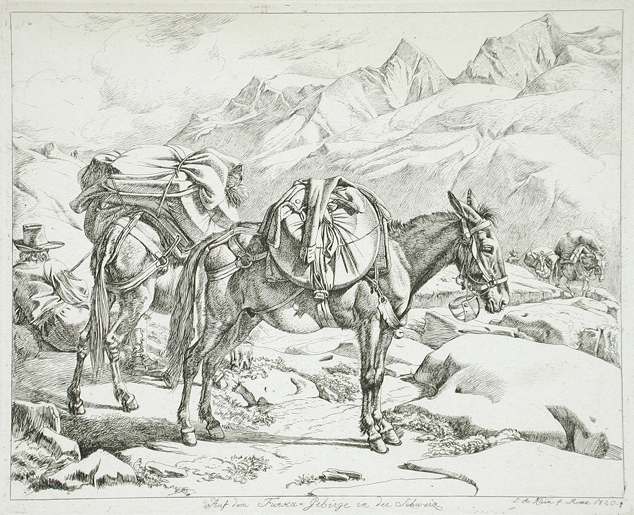 Montagne della Furka, Svizzera da Johann Adam Klein