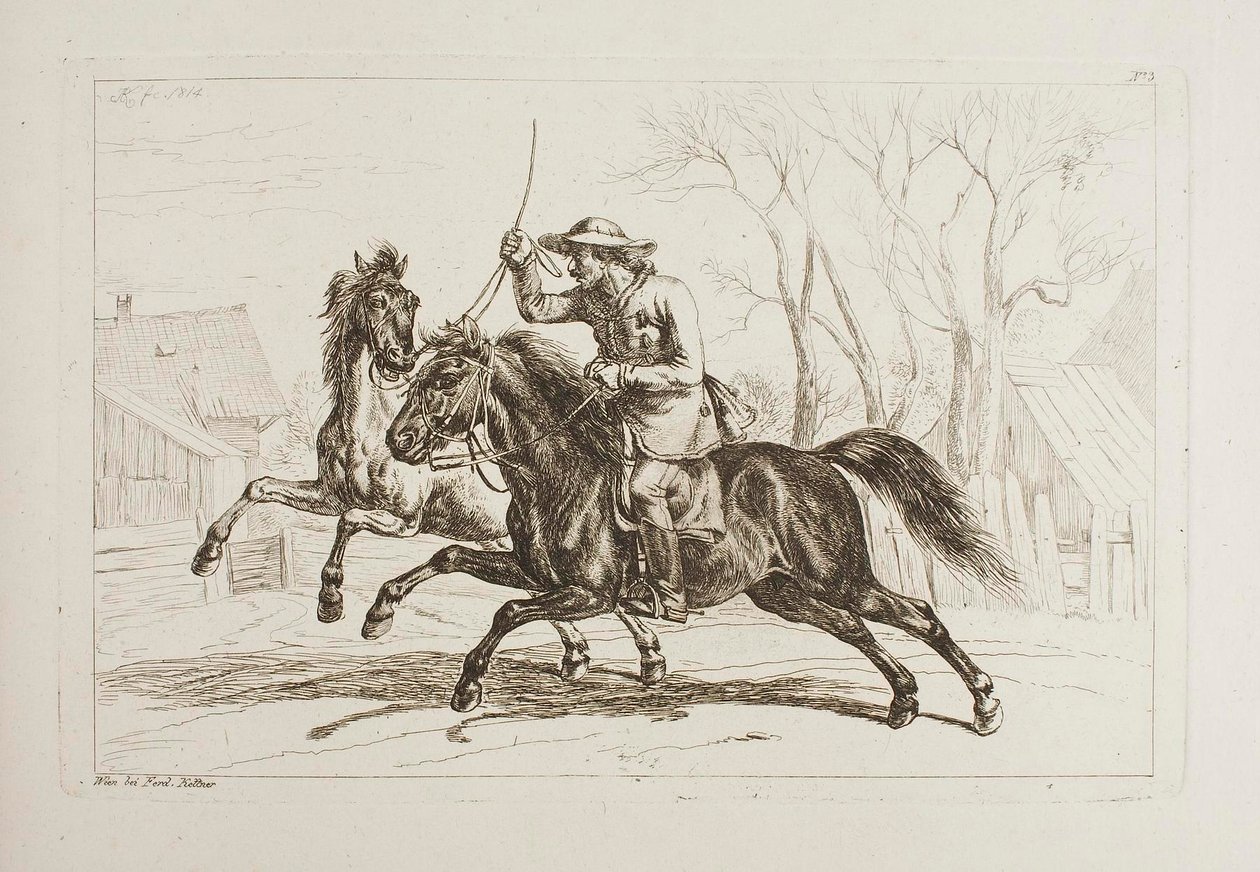 Ungherese a cavallo da Johann Adam Klein