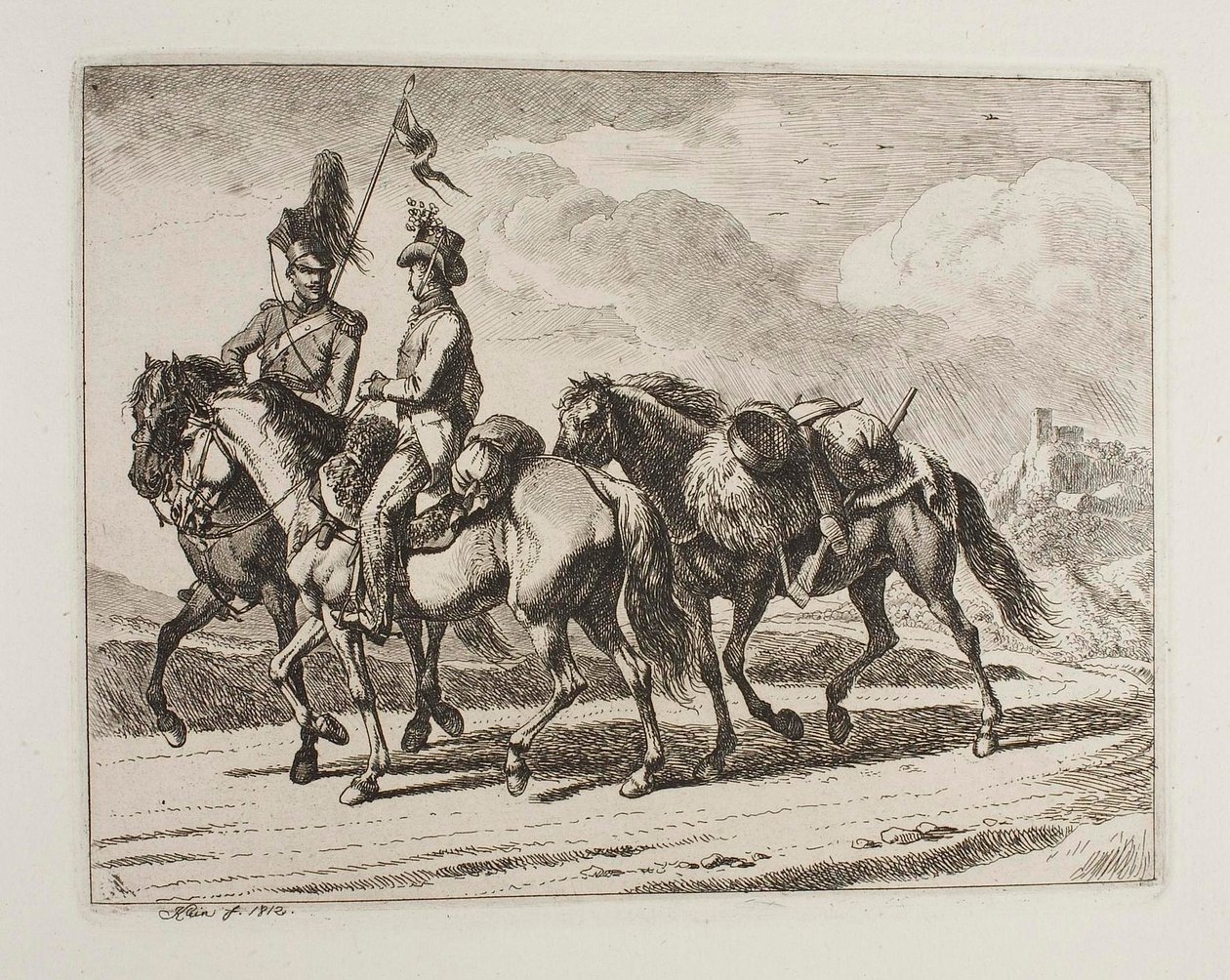 Cavalieri militari da Johann Adam Klein