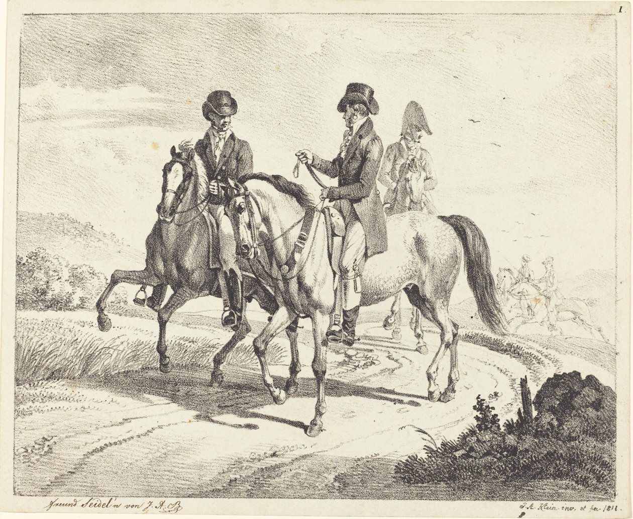 Passeggiata a cavallo da Johann Adam Klein