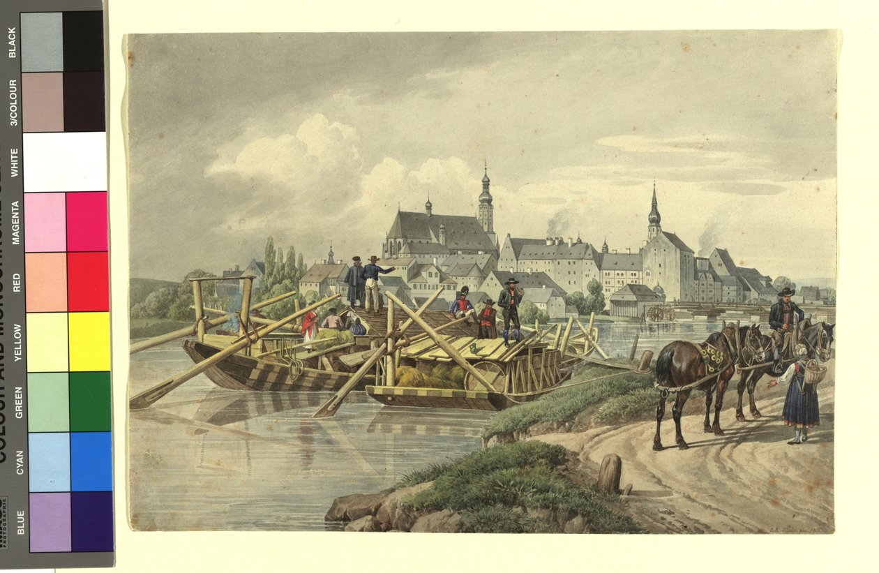 Straubing da nord da Johann Adam Klein