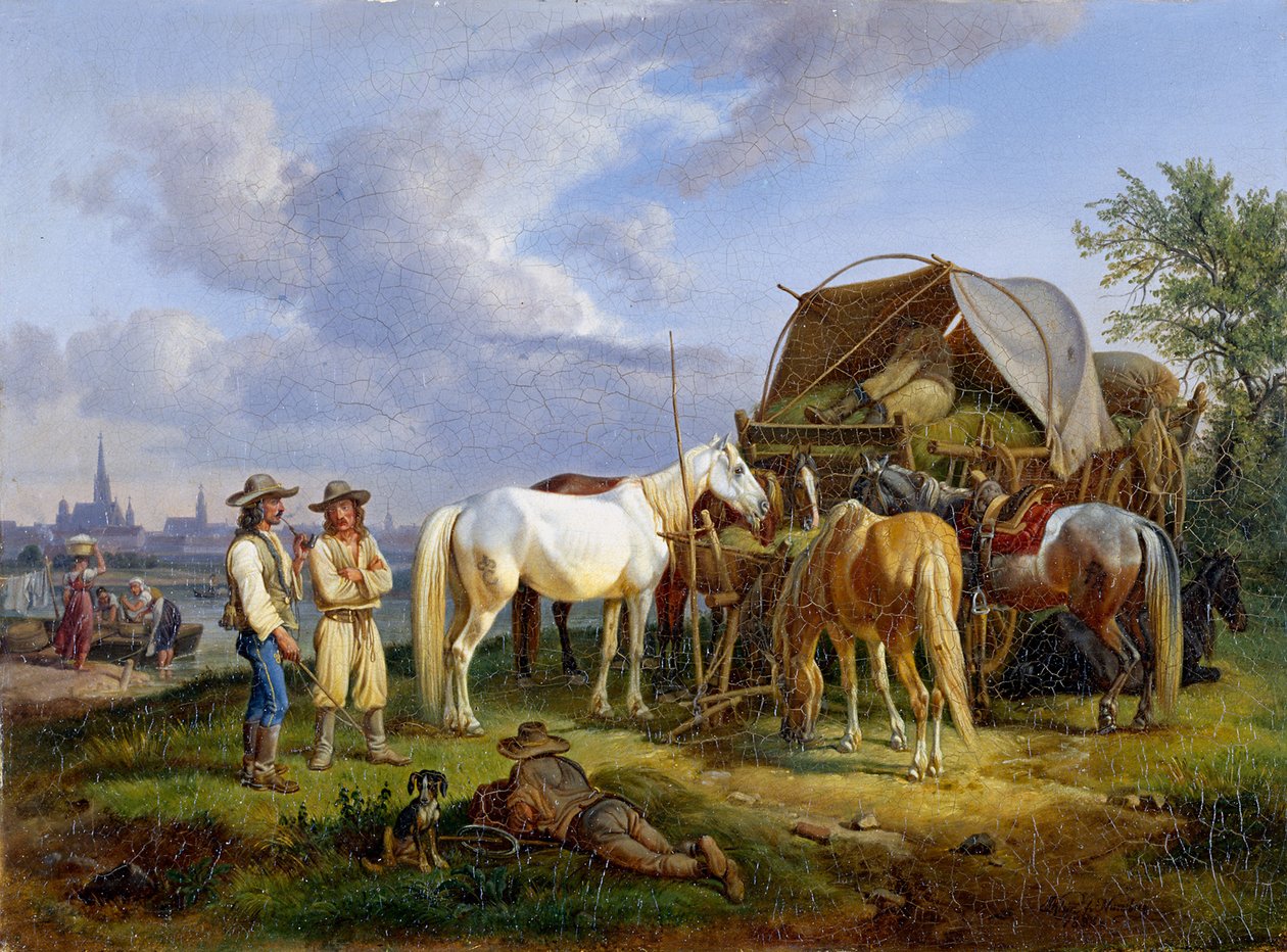 Carrettieri ungheresi da Johann Adam Klein