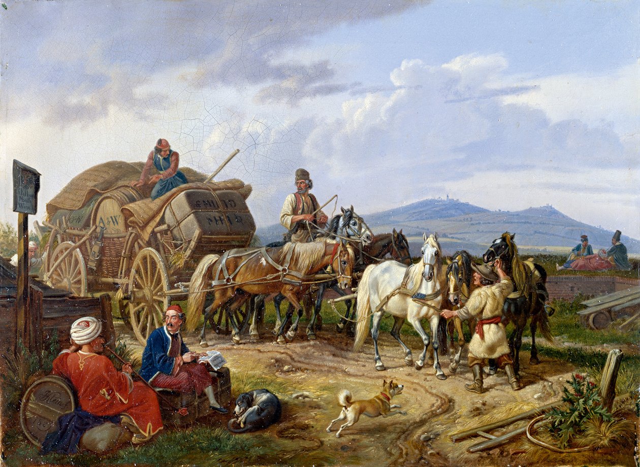 Carro da trasporto valacco da Johann Adam Klein