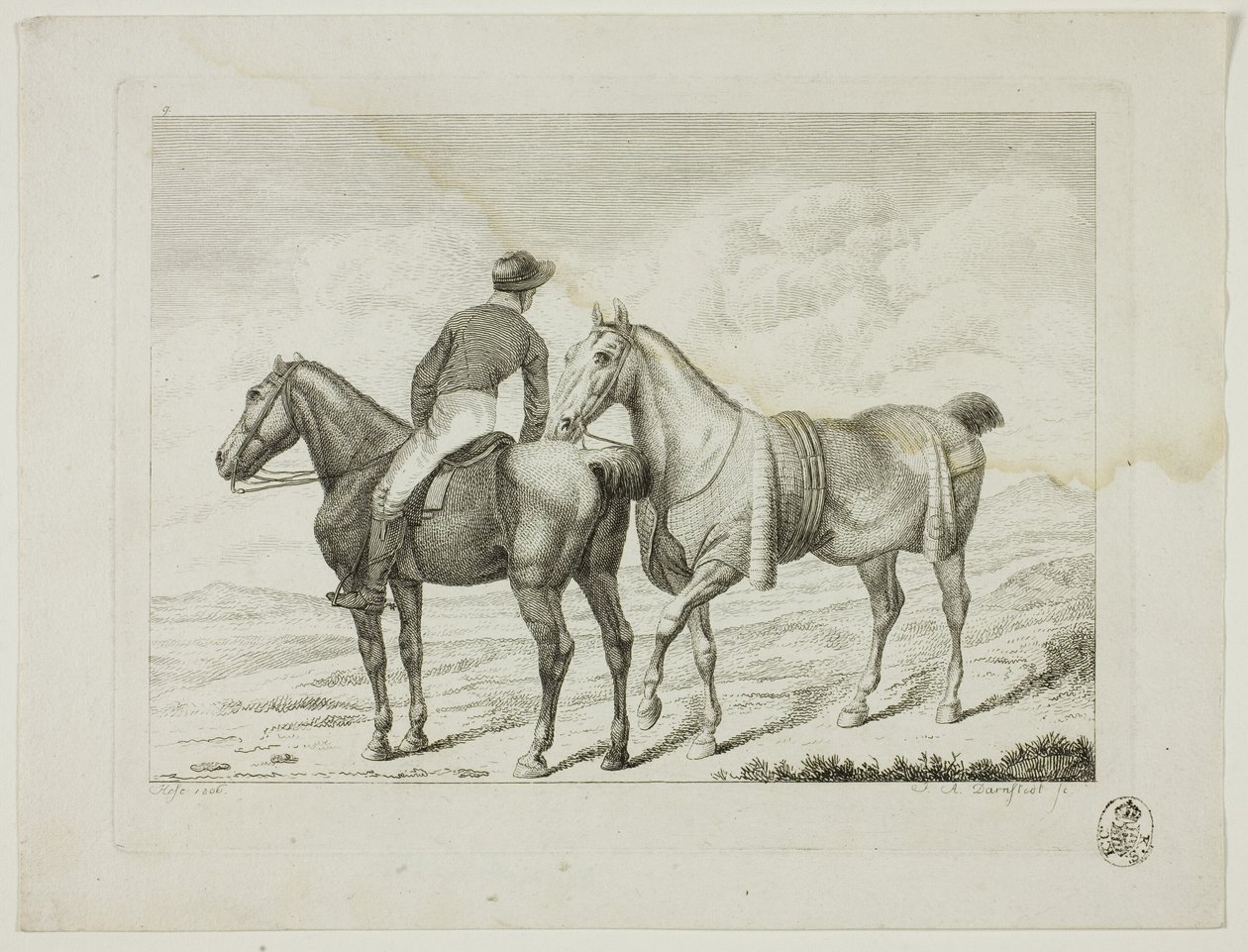 Scuola di equitazione e cavalli da Johann Adolph Darnstedt