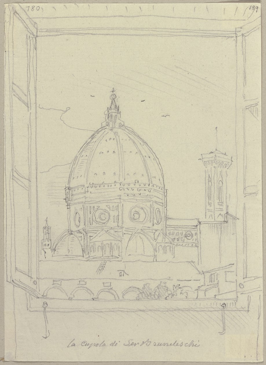 Da: Raccolta di schizzi e disegni preparatori, volume 1, foglio 22 da Johann Anton Ramboux