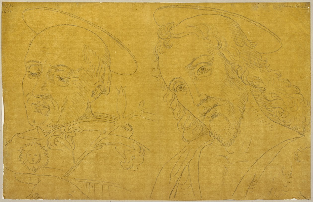 Da: Raccolta di contorni e ricalchi, volume 7, foglio 73 da Johann Anton Ramboux