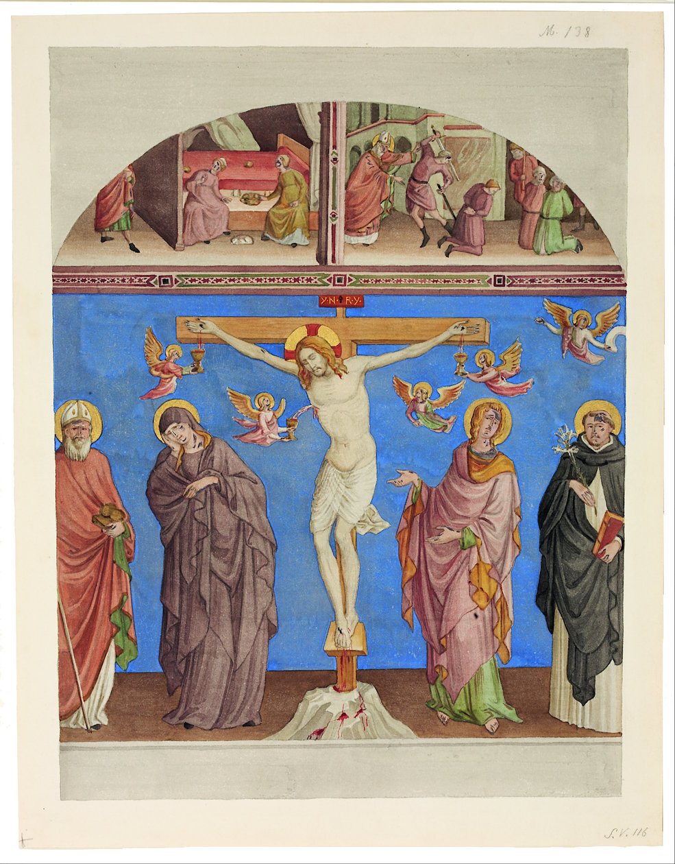 Cristo in croce nella chiesa di S. Domenico ad Arezzo da Johann Anton Ramboux