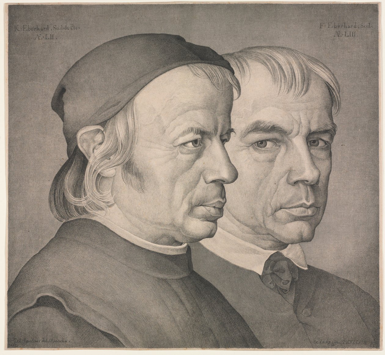 I Fratelli Eberhard, 1822 da Johann Anton Ramboux