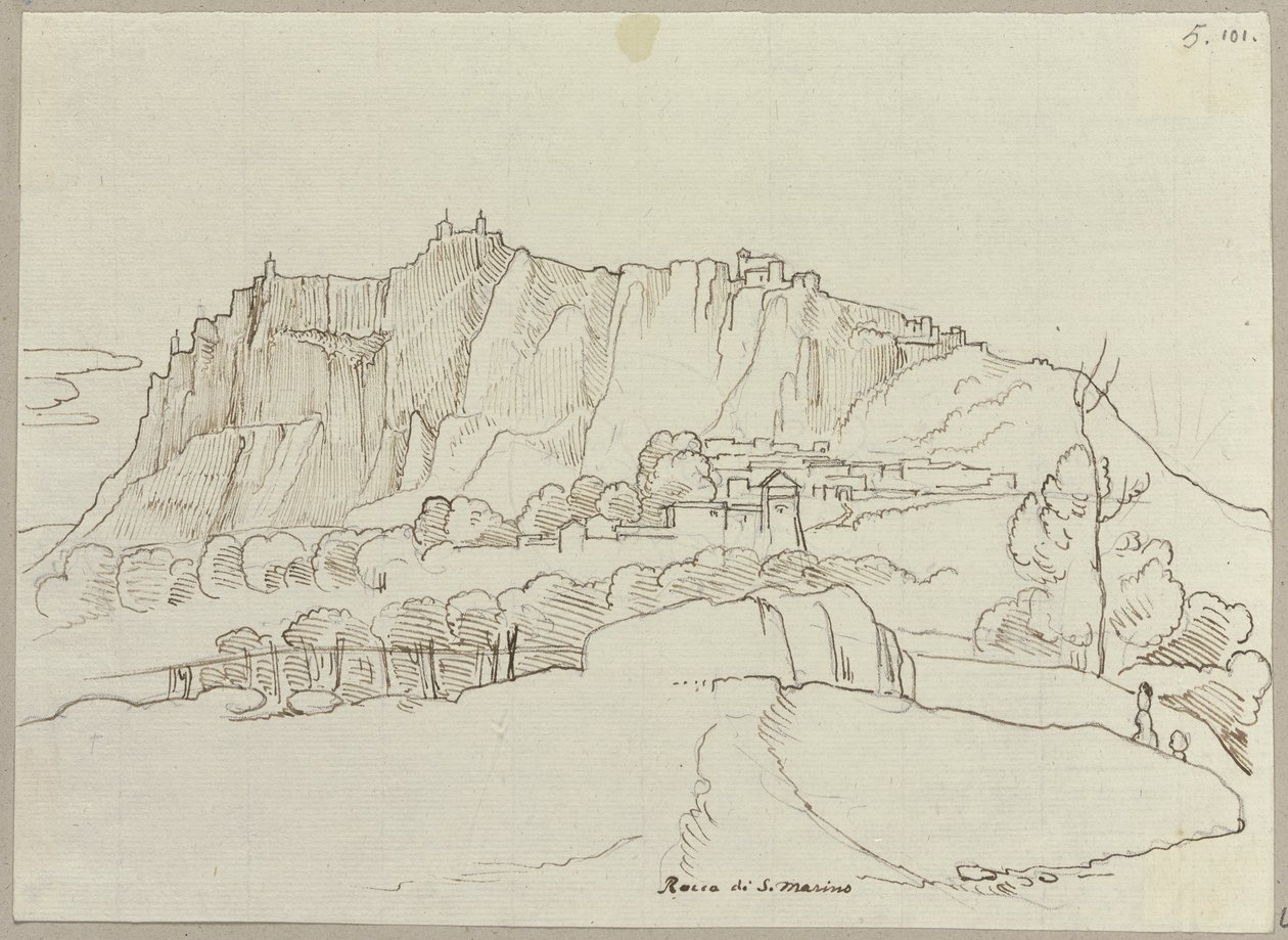 La Repubblica di San Marino da Johann Anton Ramboux