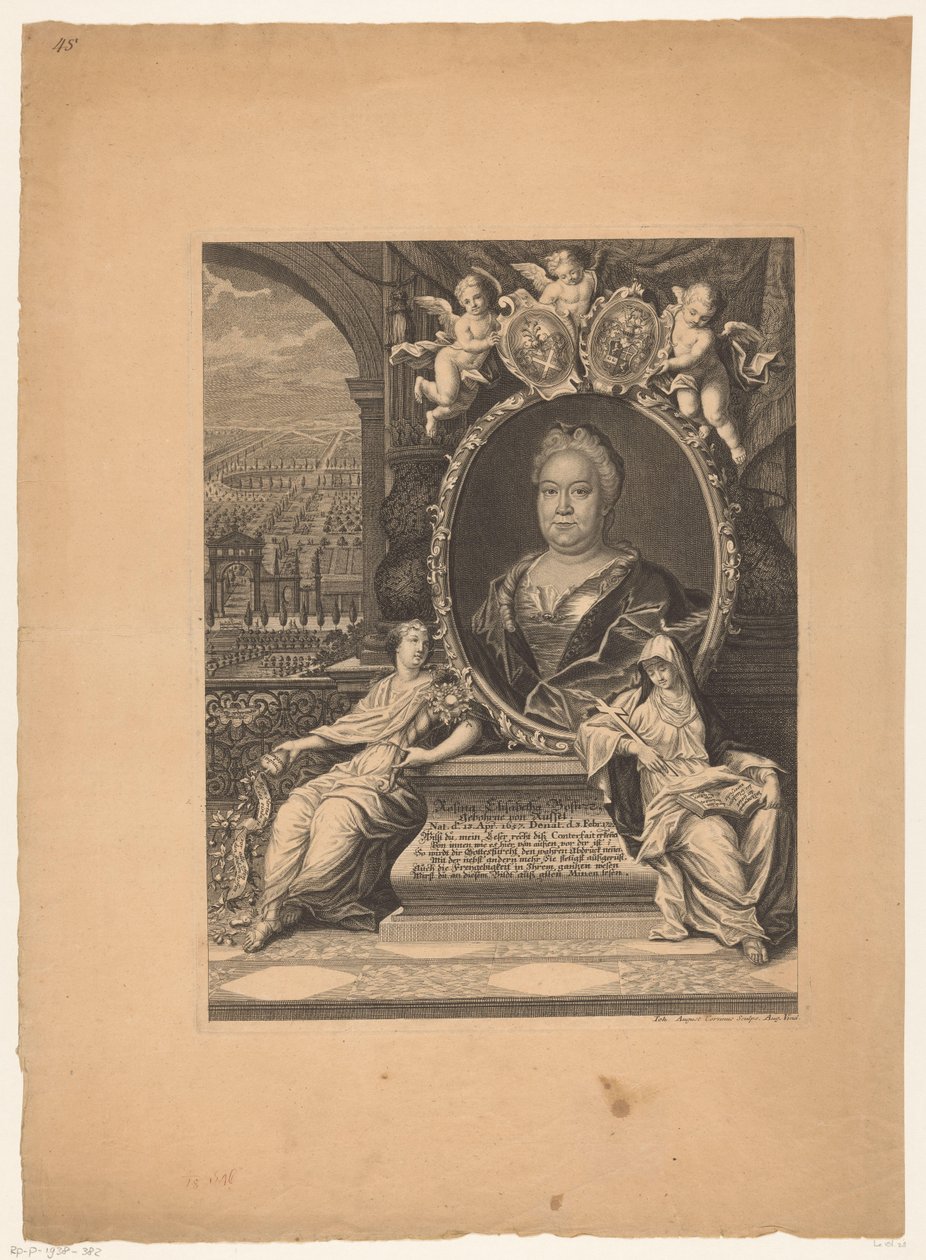 Ritratto di Rosina Elisabeth Bose da Johann August Corvinus