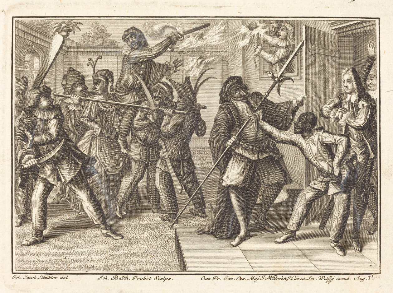 Il Capitano Riconquista la Sua Libertà da Johann Balthasar Probst after Johann Jacob Schübler