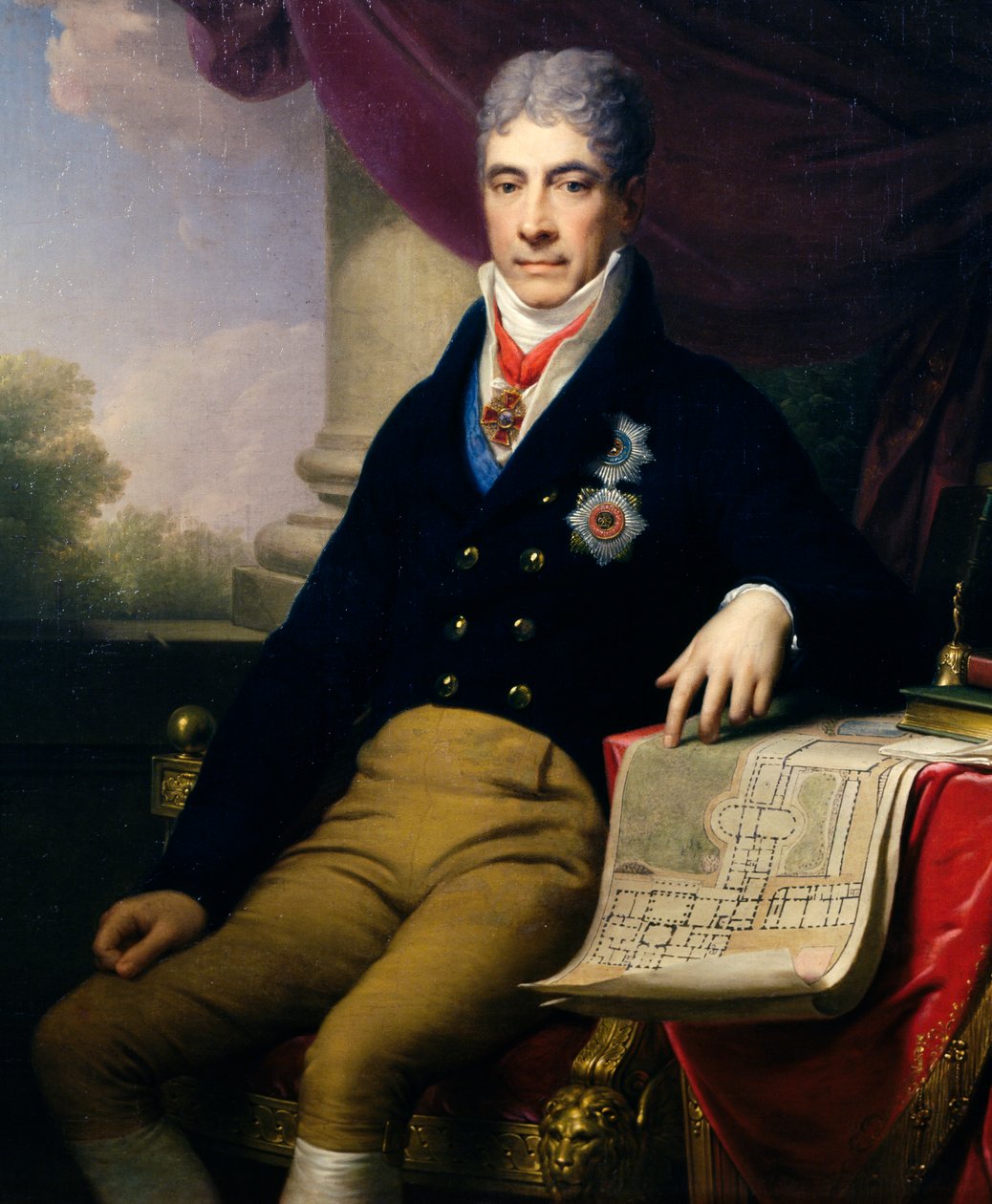 Ritratto di Andrey Razumovsky Kirillovich (1752-1836), diplomatico russo, ambasciatore dello zar a Vienna; ca.1810 da Johann Baptist II Lampi