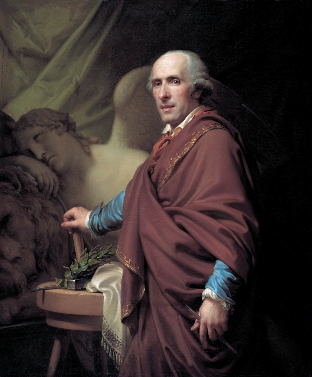 Ritratto dello scultore Antonio Canova 1757-1822, 1806 da Johann Baptist Lampi the Younger