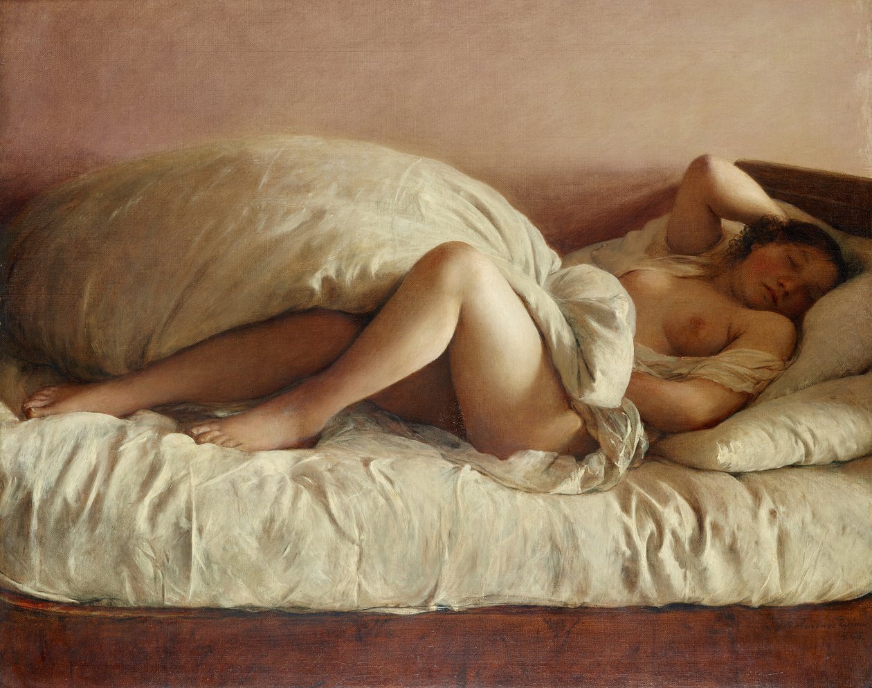 Donna addormentata da Johann Baptist Reiter