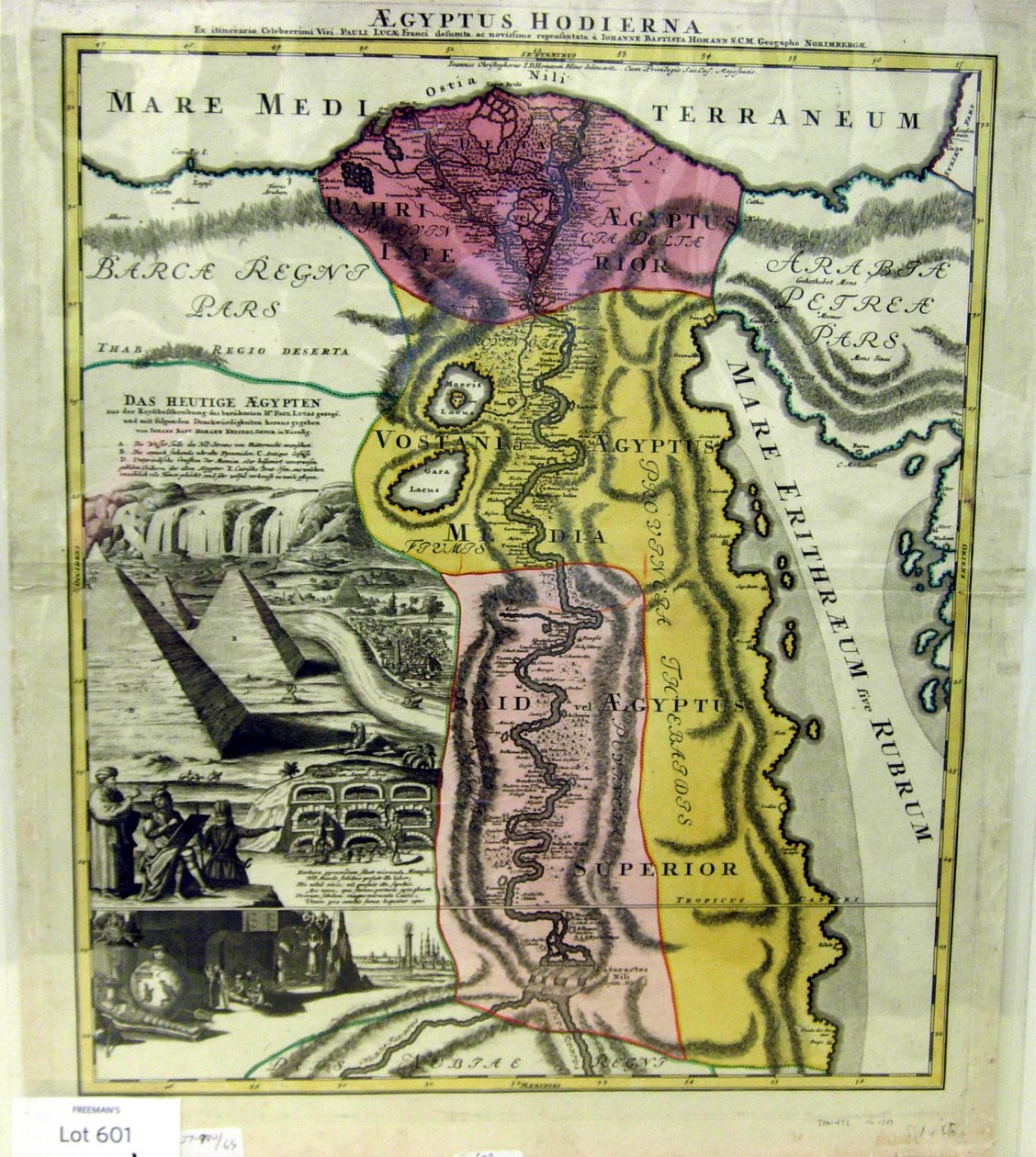 Aegyptus Hodierna, Mappa dell
