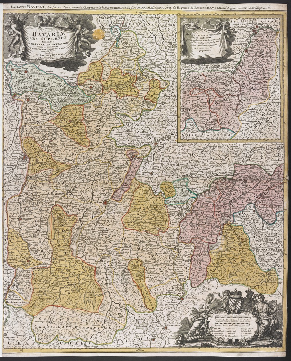 Mappa della Baviera, 
