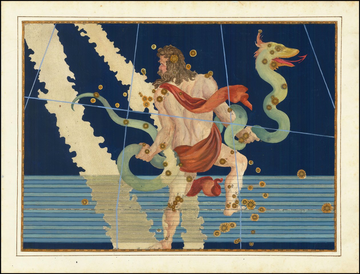 Johann Bayer, Ophiuchus e Serpentarius da Johann Bayer
