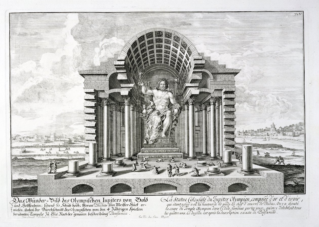La Statua di Zeus Olimpico di Fidia, tavola 5 da 