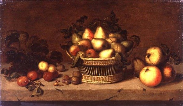 Natura morta di frutta in un cesto da Johann Bouman