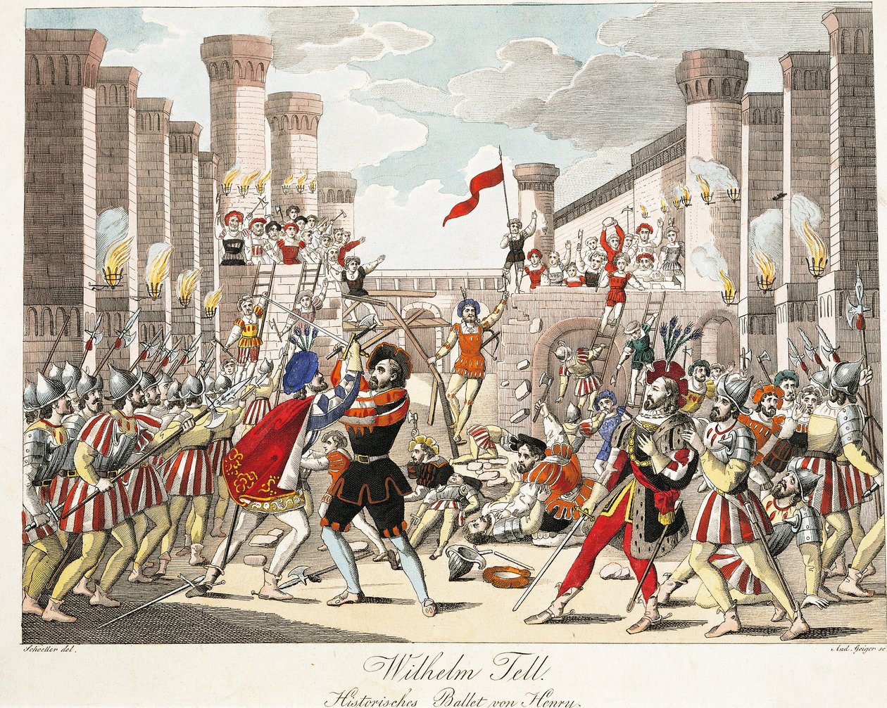 Balletto storico di Enrico, scena da 