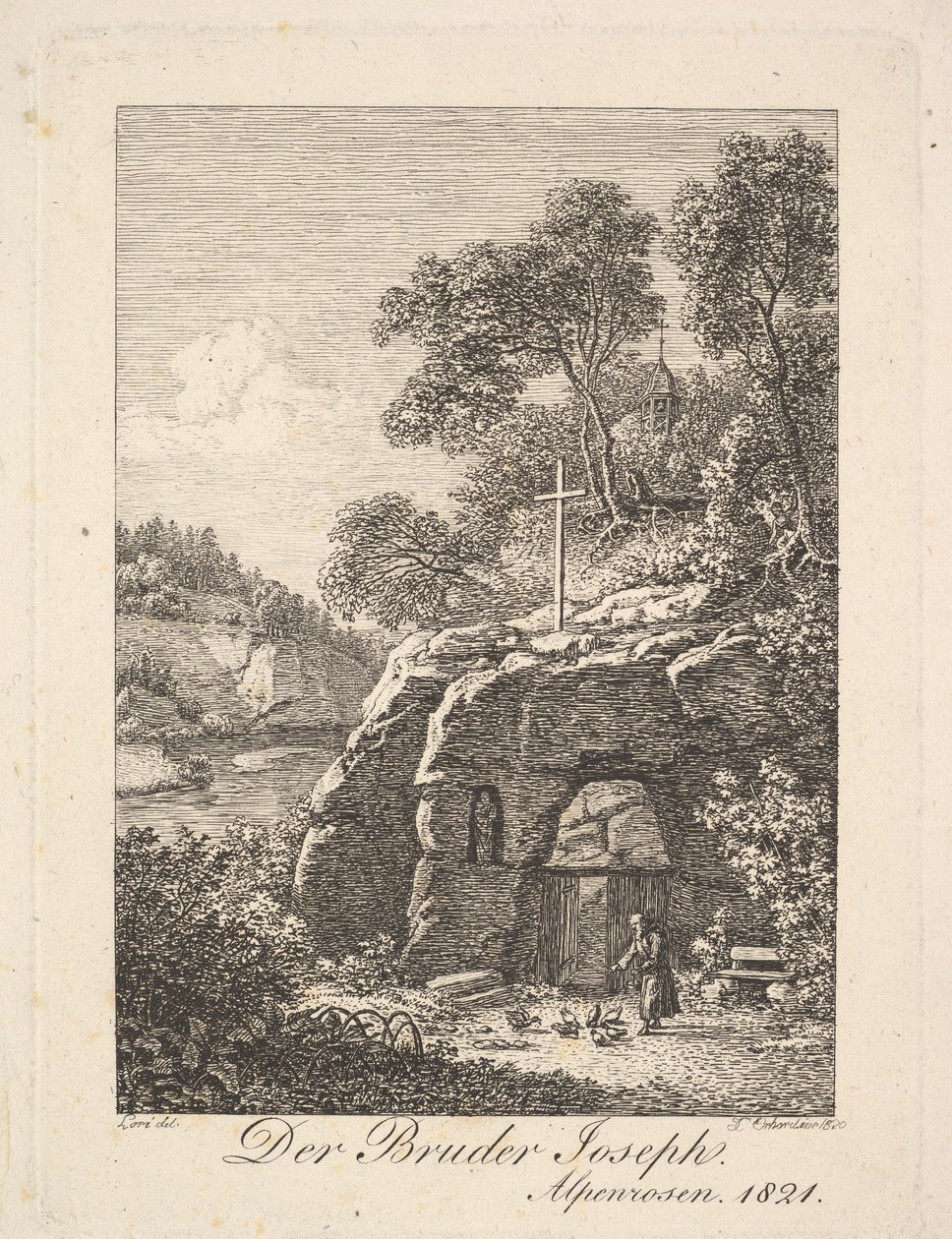 Fratello Giuseppe nelle Alpi, 1820 da Johann Christian Erhard